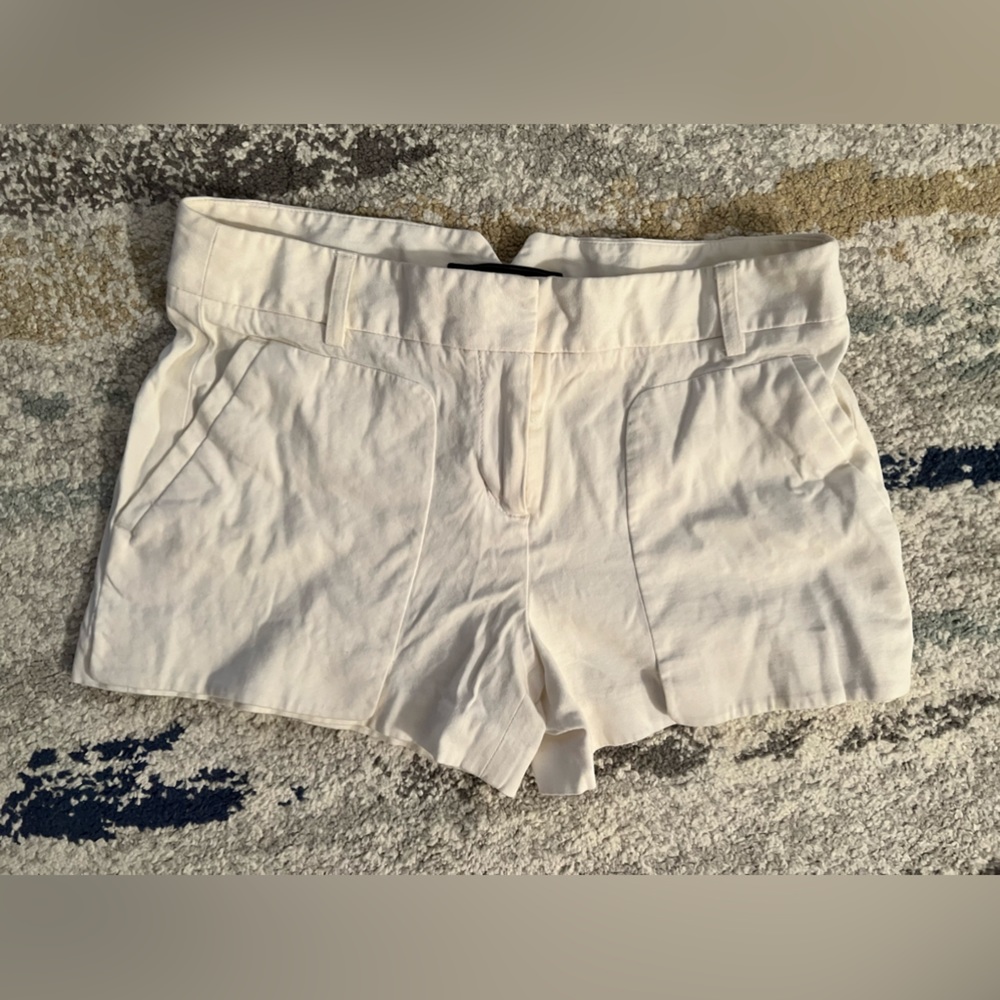 BCBG Max Azria White Cotton Shorts